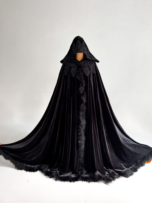 Cape black feathers
